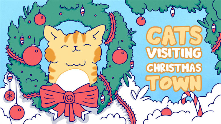 Cats Visiting Christmas Town 1.jpg